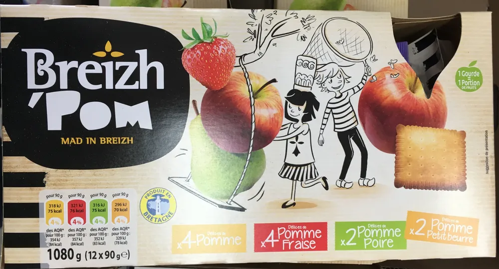 Pomme, Pomme-Fraise, Pomme-Poire, Pomme Petit-Beurre