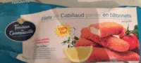 Filets de Cabillaud Panés en Bâtonnets Surgelés