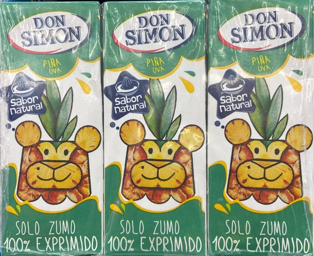 Zumo exprimido piña-uva 100% exprimido