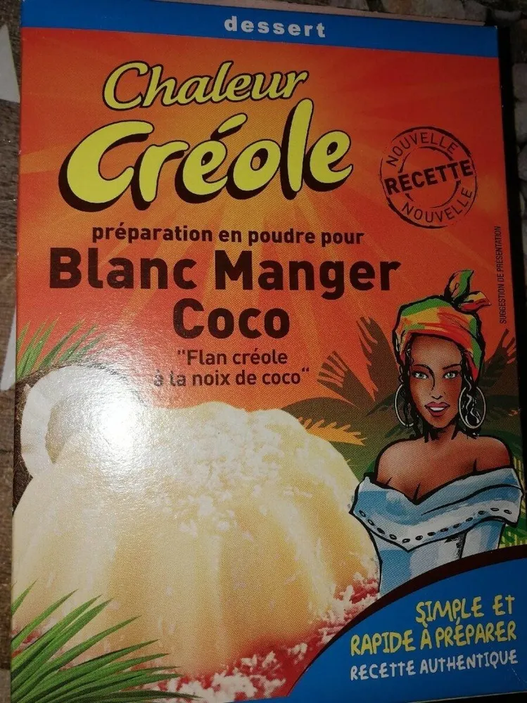 Blanc manger coco flan créole à la noix de coco