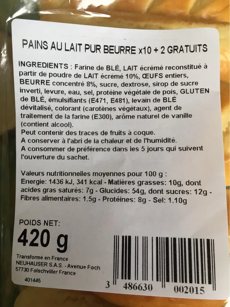 Pain au lait