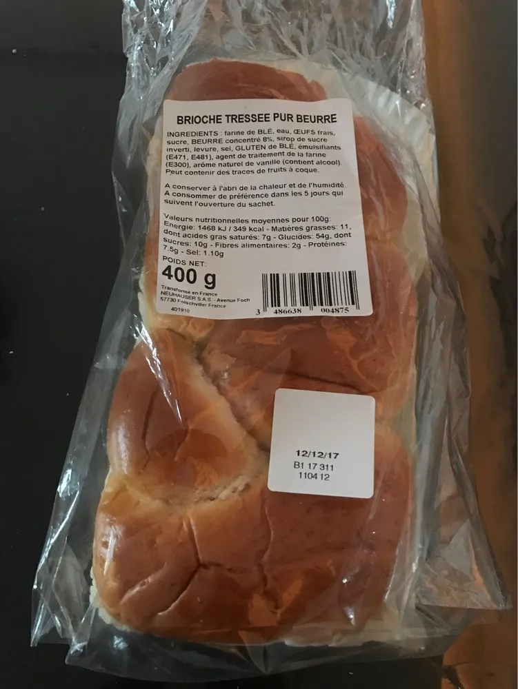 Brioche Tressée Pur Beurre