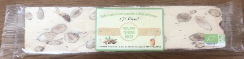 Nougat tendre bio
