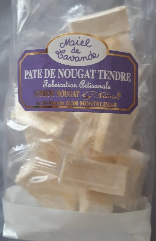 Pâte de nougat tendre