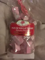 Pate de nougat tendre framboise