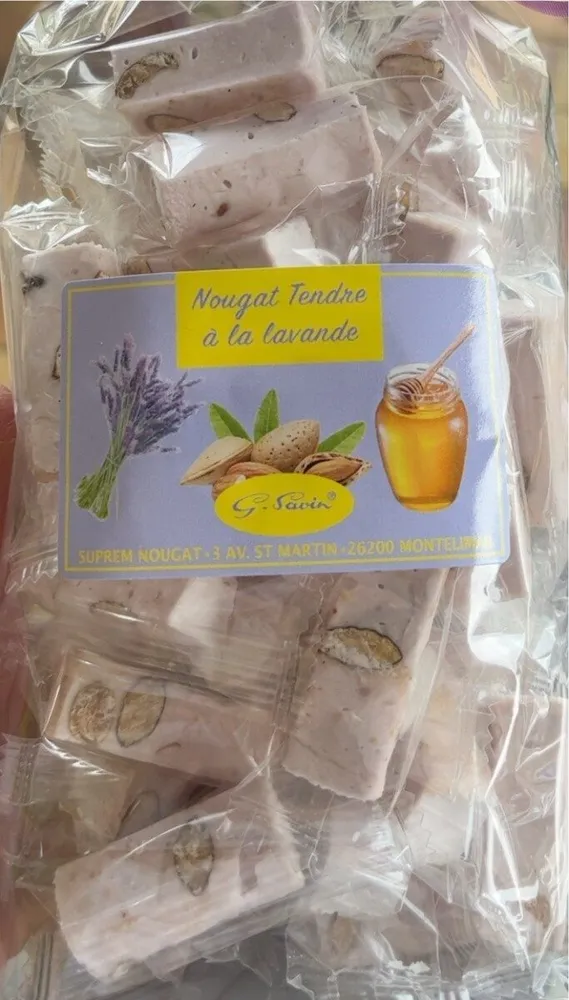 Nougat tendre à la lavande