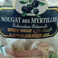 Nougat tendre aux myrtilles