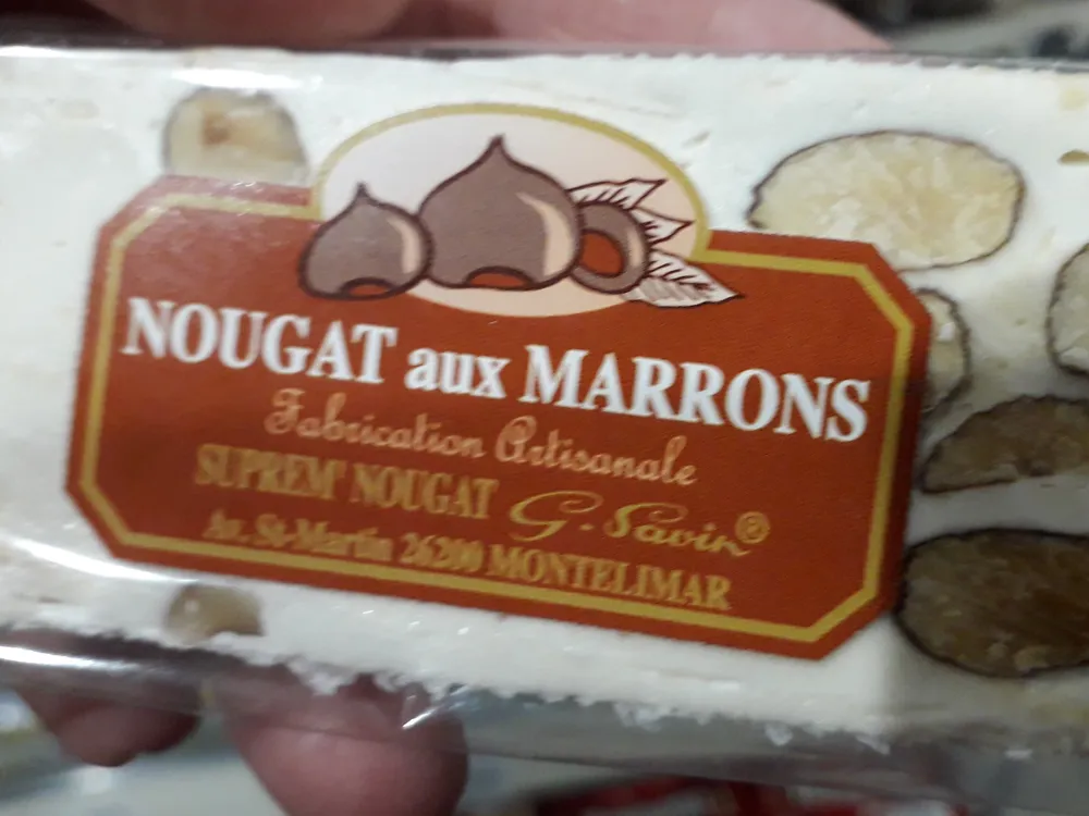 nougat aux marrons