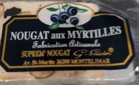 Nougat aux myrtilles