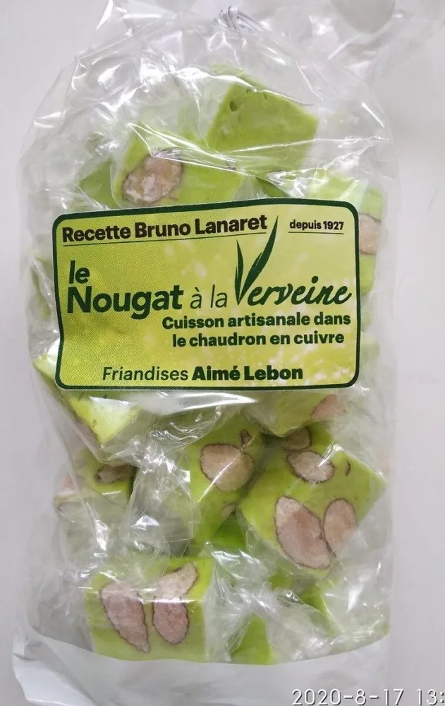 Le nougat à la verveine