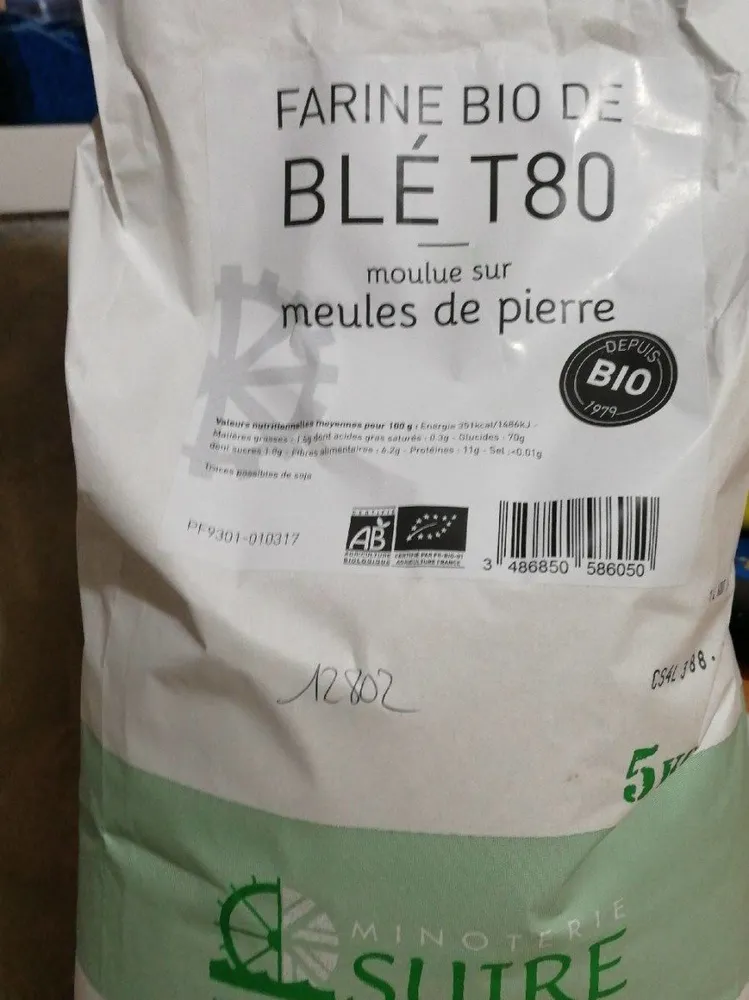 Farine bio de blé T80