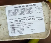Tomme ail des ours