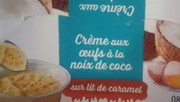 Crème aux oeufs à la noix de coco