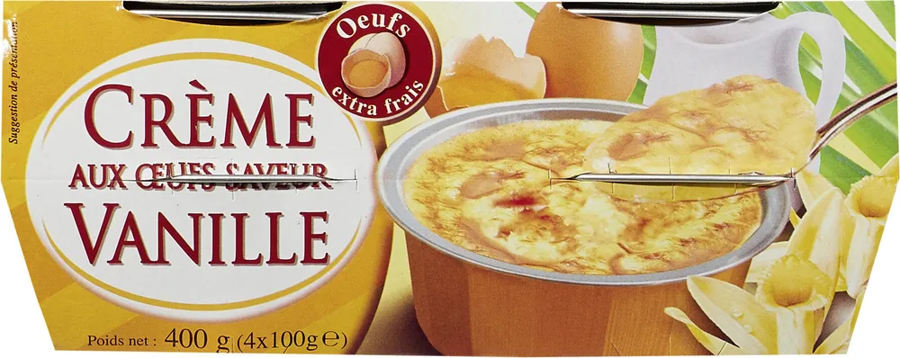Crème aux Œufs Saveur Vanille
