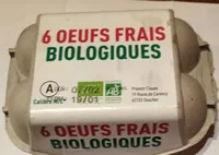 6 oeufs frais biologique
