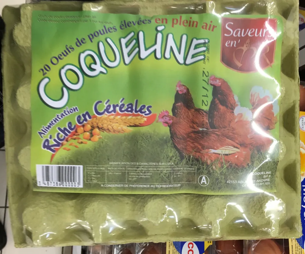 Oeufs de poules élevées en plein air