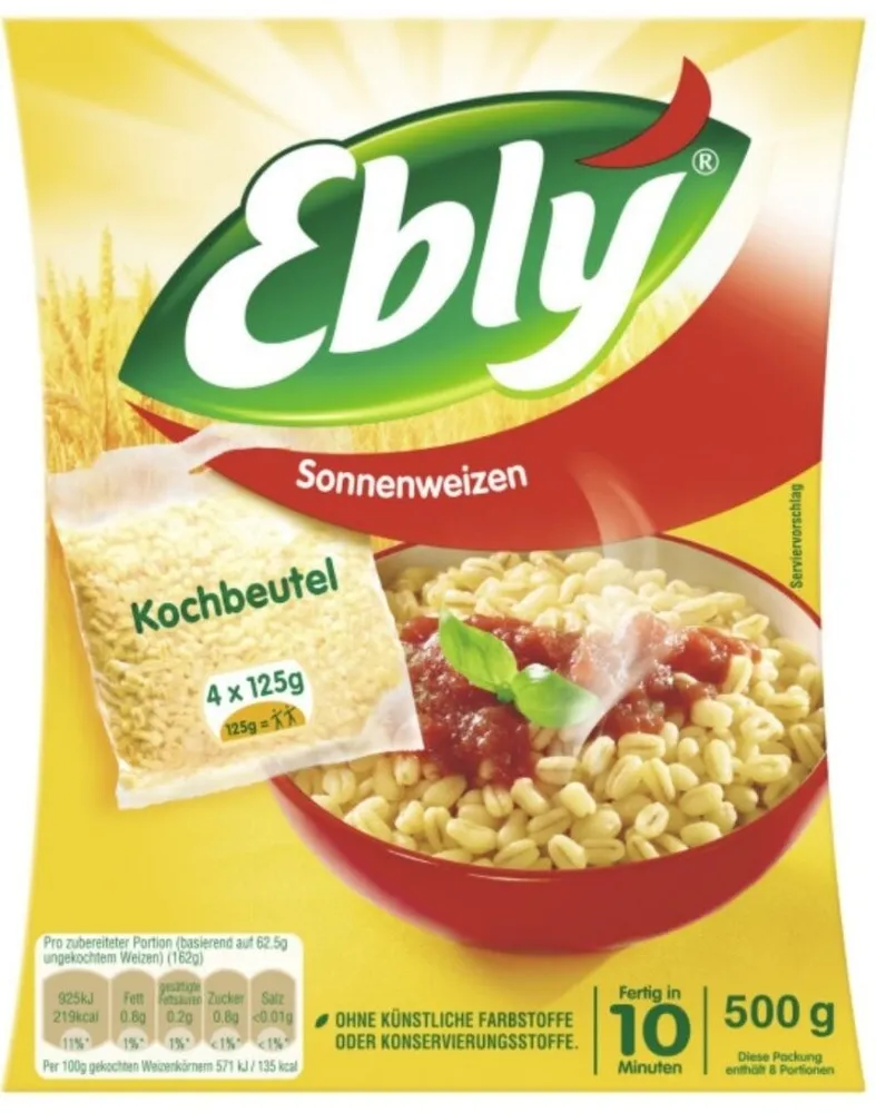 2 Beutel Ebly Zartweizen