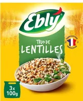 Trio de lentilles Ebly 3 x 100g