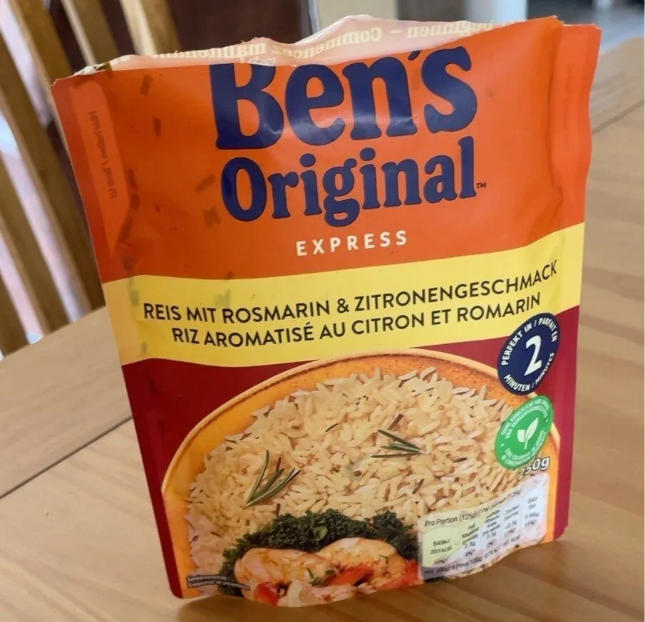 Riz aromatisé au citron et romarin