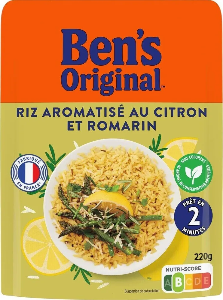 Riz aromatisé au citron et romarin