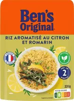 Riz aromatisé au citron et romarin