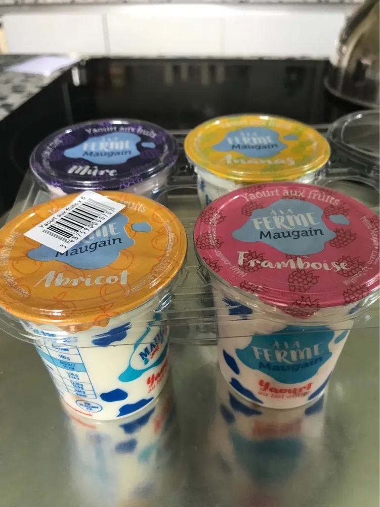 Yaourts aux fruits au lait entier