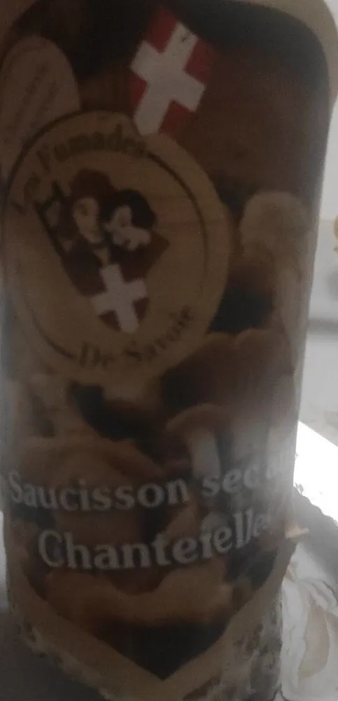 Saucisson sec porc aux chanterelles