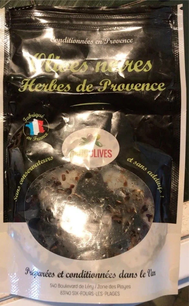Olives noires herbes de Provence