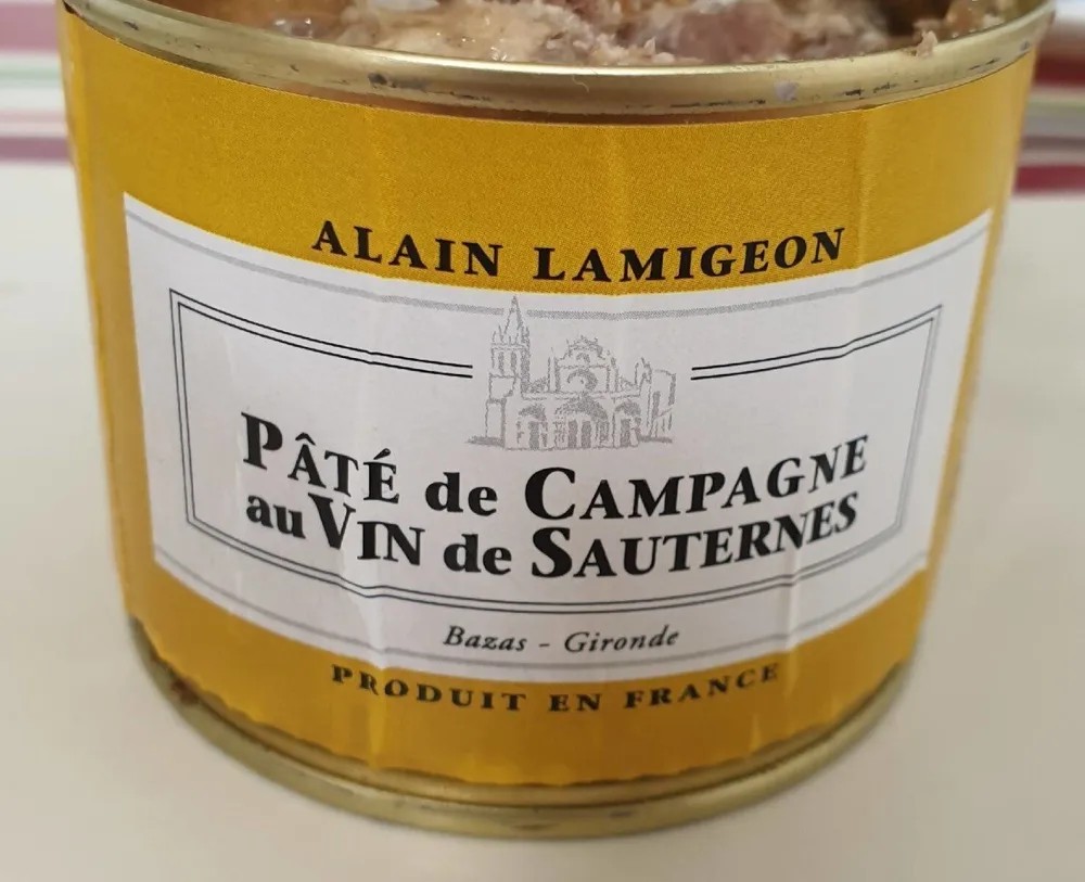 Pâte de campagne au vin de sauternes