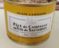 Pâte de campagne au vin de sauternes
