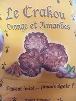 Le crakou orange amandes