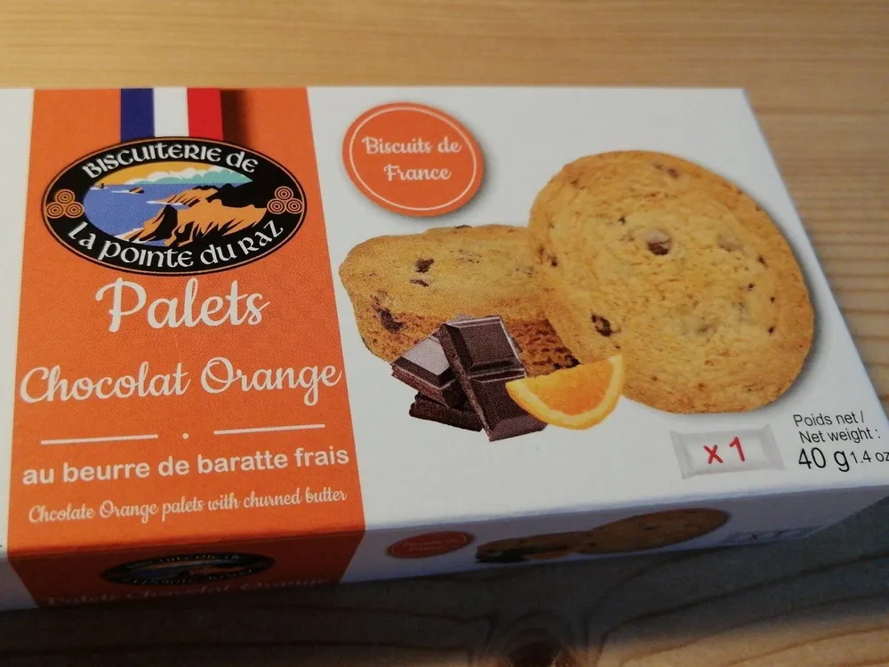 Palets chocolat orange