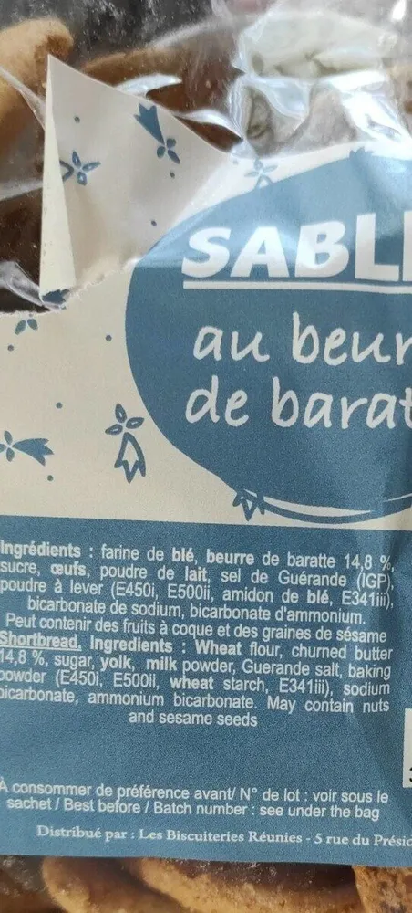 Sablés au beurre de baratte