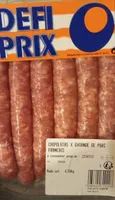 Chipolatas x gviande de porc français