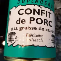 Confit de porc à la graisse de canard