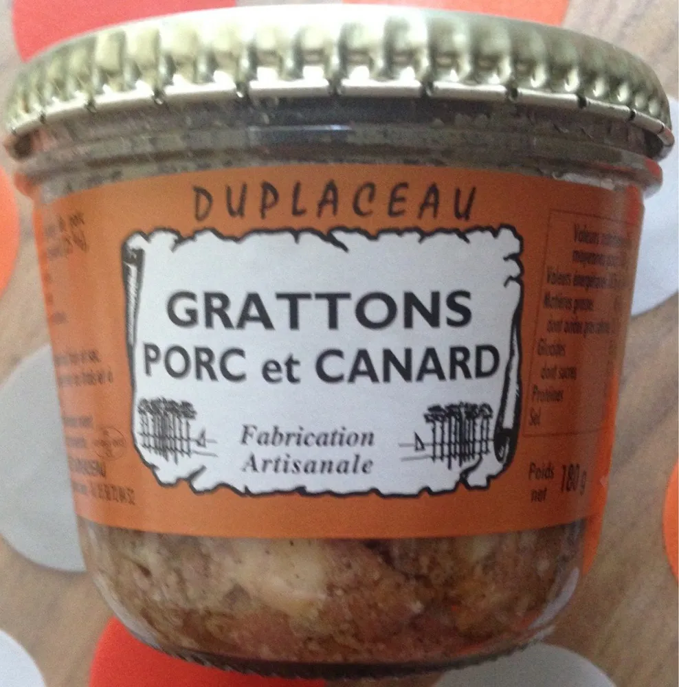 Grattons porc et canard