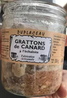Gratton de canard à l échalote
