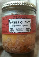 Pâté piquant au piment d'Espelette