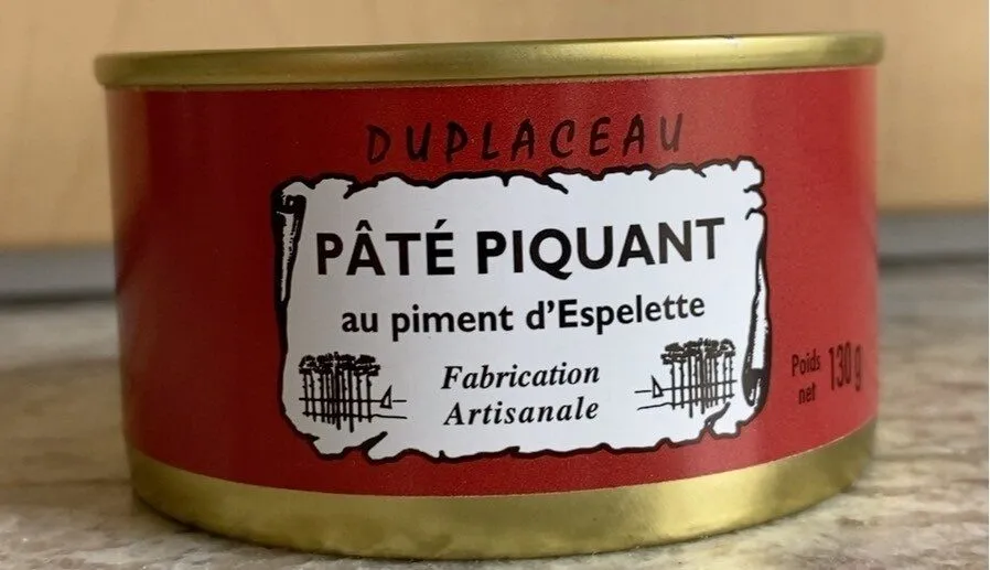 Pâté piquant au piment d'Espelette