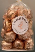Escargot chocolat lait fourres praline