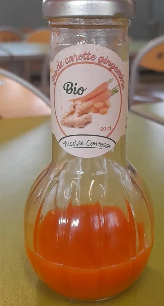 Jus de carotte gingembre