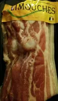 Lard maigre salé bardés par 6