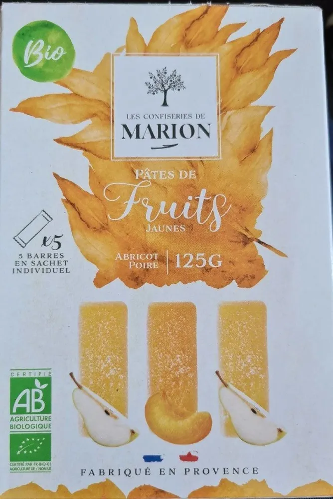 Pâtes de fruits Jaunes