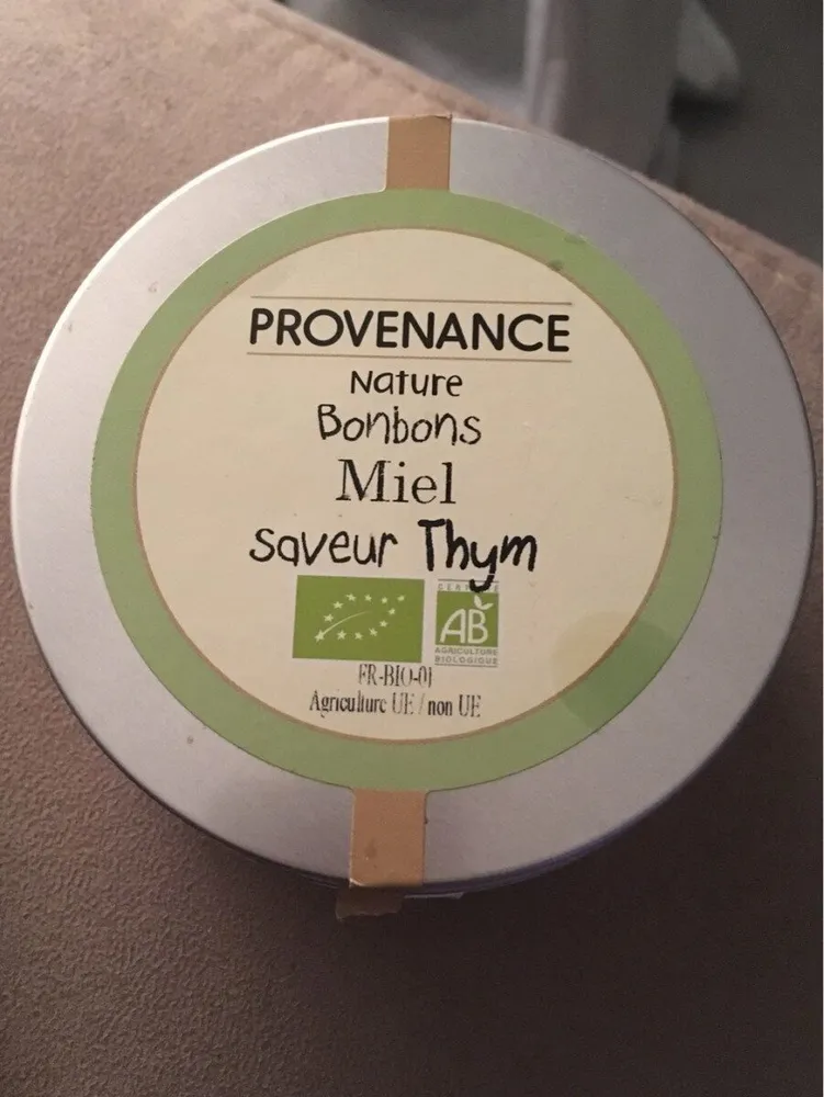 Bonbons miel saveur thym
