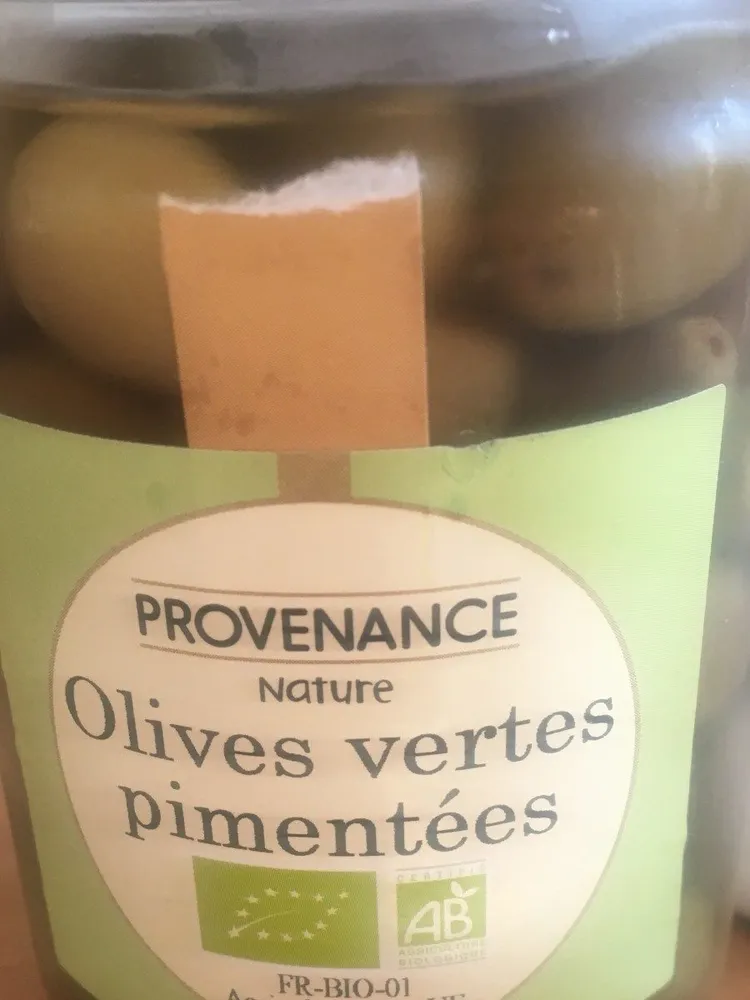 Olives vertes pimentées