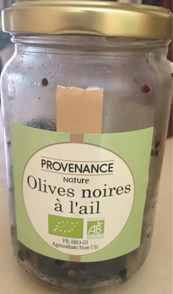 Olives noires à l'ail