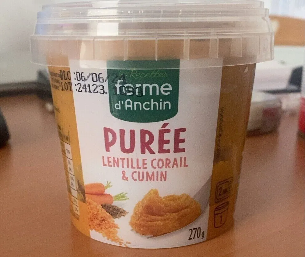 Purée lentille corail cumin