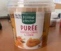 Purée lentille corail cumin