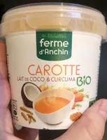 Soupe carotte lait de coco &curcuma