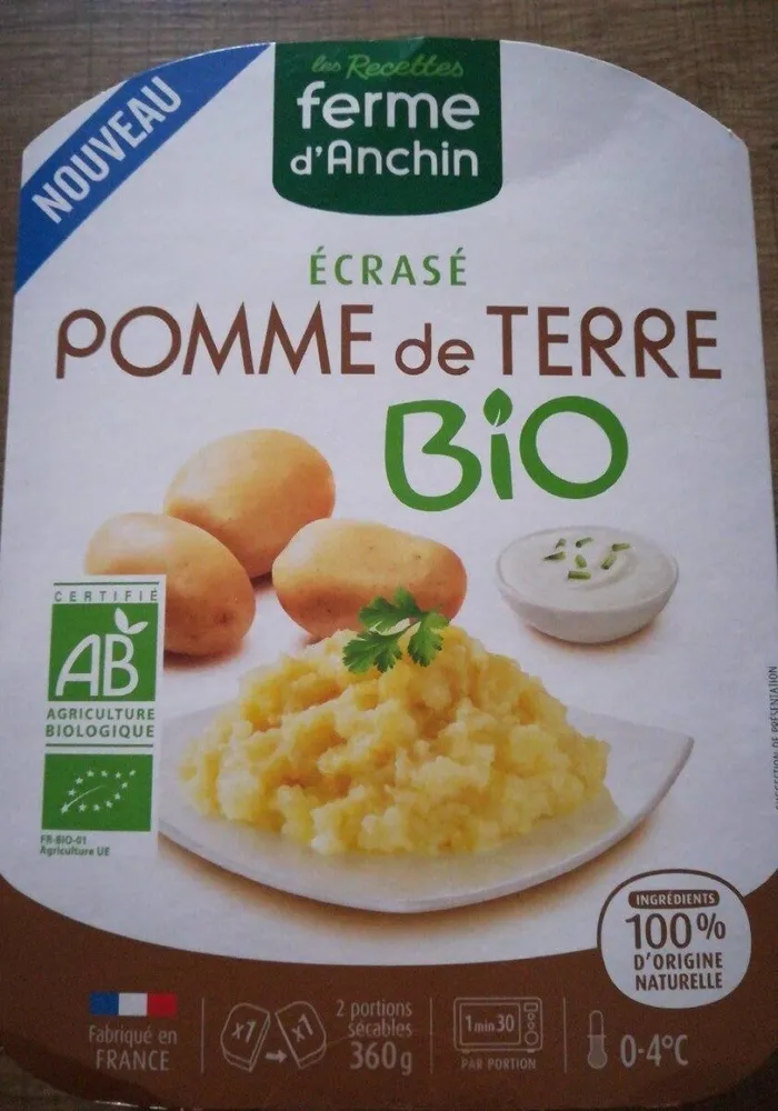 Écrasé pomme de terre bio